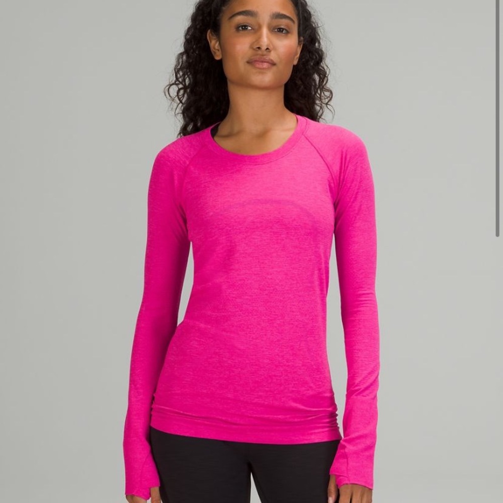 ISO!!! Lululemon Swiftly Tech Long sleeve 2.0 Pow Pink